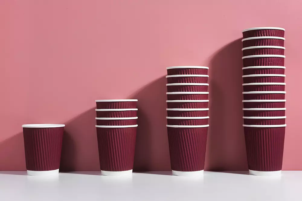 purple coffee cups