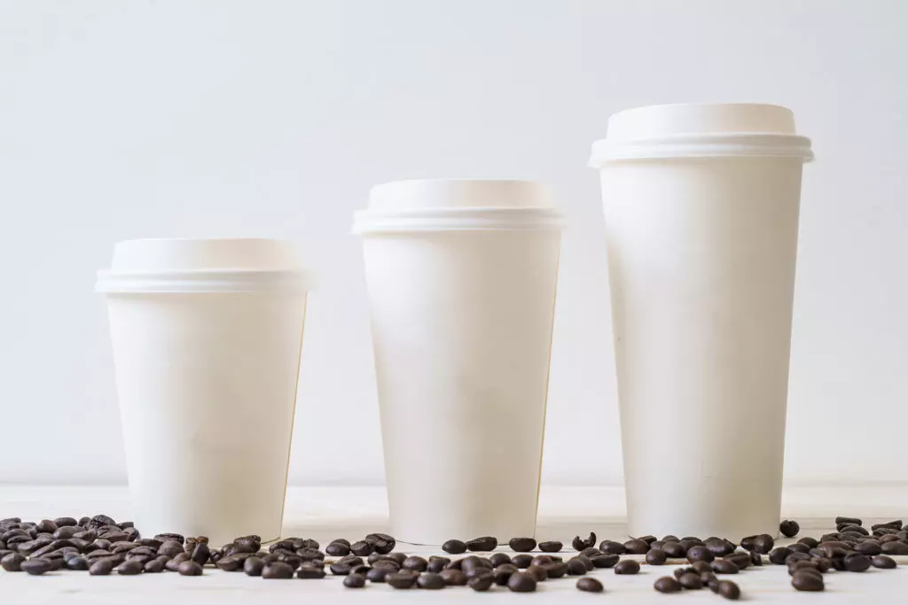 plain white coffee cups